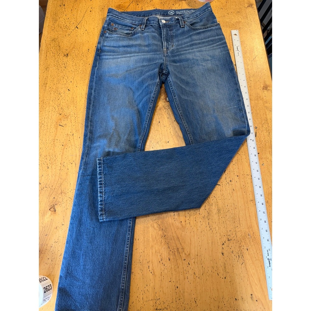 Outerknown The Dunes Straight 31x32 Mens Blue Organic Cotton SEA Jeans
